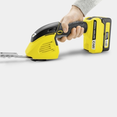 Акумулаторна ножица за трева и храсти Karcher GSH 18-20 Battery, 18 V, 10/12 см, без батерии и зарядно устройство