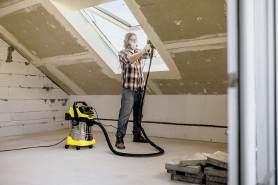 Акумулаторна прахосмукачка за сухо и мокро почистване Karcher WD 6 P S V-30/8/22/T Renovation, 1300 W, 30 л