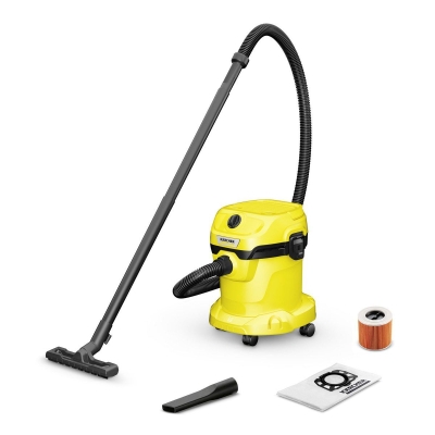 Електрическа прахосмукачка за сухо и мокро почистване Karcher WD 2 Plus V-15/4/18/C, 1000 W, 15 л