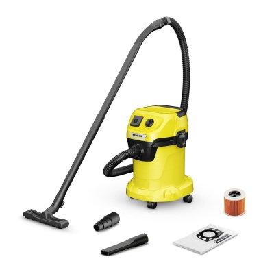 Електрическа прахосмукачка за сухо и мокро почистване Karcher WD 3 P V-17/4/20, 1000 W, 17 л