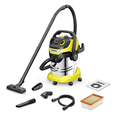 Електрическа прахосмукачка за сухо и мокро почистване Karcher WD 5 P S V-25/5/22 Workshop, 1100 W, 25 л