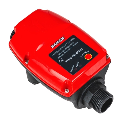 Електронен пресостат с  манометър Raider RD-EPC05, 1100 W, 1", 90 °C (070192)