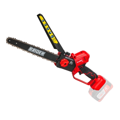 Акумулаторен верижен трион Raider RDP-RBCS20-Solo, 20 V, 254 мм, 1/4", 1.1 мм, без батерии и зарядно устройство (141324)