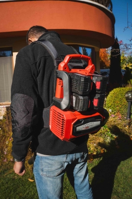 Акумулаторен листосъбирач Raider RDP-BBL20-Solo, 40 V, 252 км/ч, без батерии и зарядно устройство (075746)