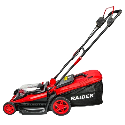 Акумулаторна косачка Raider RDP-HBLM20-Solo, 40 V, 42 см, 50 л, без батерии и зарядно устройство (075359)