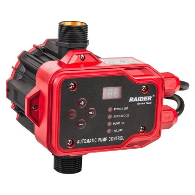Електрически пресостат Raider RD-EPC04, 2200 W, 1", 15 бар (070190)