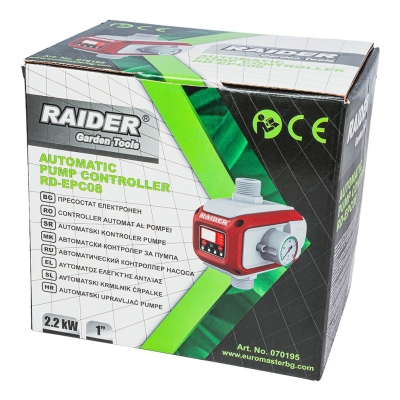 Електронен пресостат Raider RD-EPC08, 2200 W, 1"M,  80 °C (070195)
