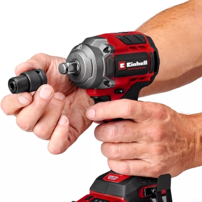 Акумулаторен ударен гайковерт Einhell Professional TP-CW 18/350-C Li BL, 18 V, 600 Nm, без батерии и зарядно устройство (4510055)