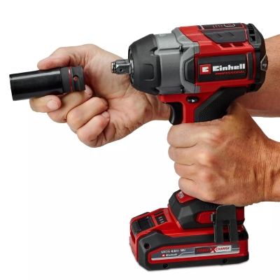 Акумулаторен ударен гайковерт Einhell Professional TP-CW 18/750-C Li BL, 18 V, 1000 Nm, без батерии и зарядно устройство (4510065)