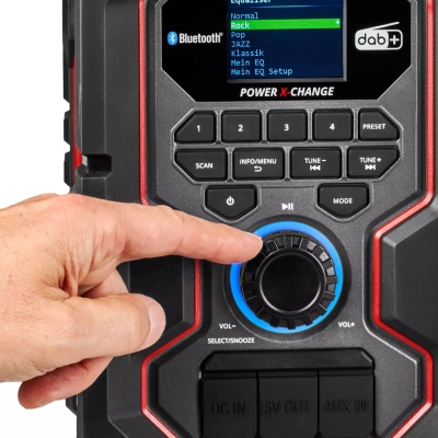 Акумулаторно радио Einhell TE-CR 18 Li DAB+/FM/BT, 18 V, 10 W, без батерии и зарядно устройство (3407995)