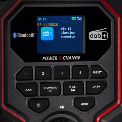 Акумулаторно радио Einhell TE-CR 18 Li DAB+/FM/BT, 18 V, 10 W, без батерии и зарядно устройство (3407995)