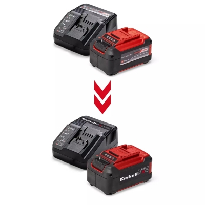 Комплект акумулаторна батерия и заряднo устройство Einhell PXC Starter-Kit, 18 V, 5.2 Ah (4512147)