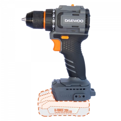 Акумулаторен винтоверт Daewoo DALIDBL20-50, 20 V, 50 Nm, без батерии и зарядно устройство