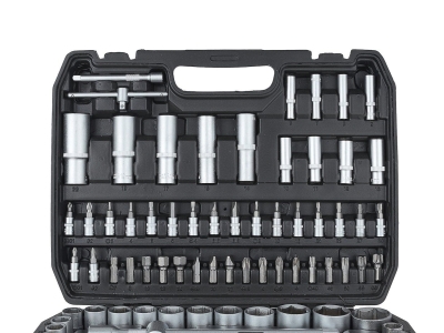 Комплект гедоре Geko Keltin K00098, 1/4" и 1/2", 108 бр.