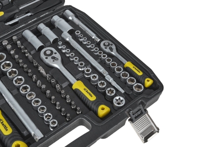 Комплект гедоре Geko Keltin K00099, 1/4", 3/8" и 1/2", 216 бр.