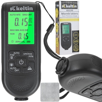 Дигитален дебеломер за боя Geko Keltin K02190, 2000 µm, LCD, 3 режима