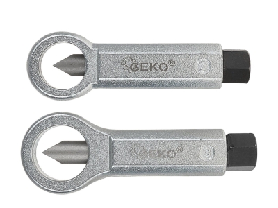 Комплект екстрактори за счупени винтове, гайки и шпилки Geko G30036, 26 бр.