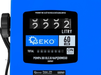 Електрическа помпа за дизелово гориво Geko HD BOX G00969, 550 W, 60 л/мин