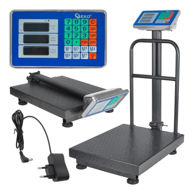 Електронен кантар с платформа Geko G71165, LCD дисплей, 300 кг