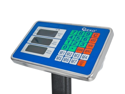 Електронен кантар с платформа Geko G71165, LCD дисплей, 300 кг