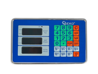 Електронен кантар с платформа Geko G71165, LCD дисплей, 300 кг