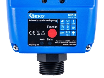 Електронен пресостат Geko G81510, G1", 1100 W, 10 бара, автоматично управление