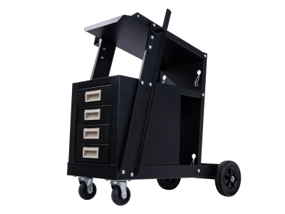 Количка за заваръчни апарати Geko G80088, 4 чекмеджета, 2 бр. вериги