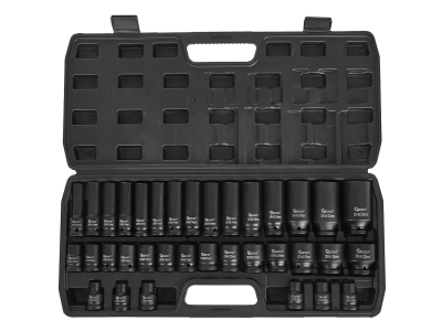 Комплект ударни вложки дълги и къси Geko G10518, 1/2", 8-32 мм, 35 бр.