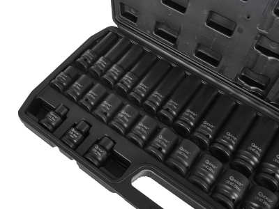 Комплект ударни вложки дълги и къси Geko G10518, 1/2", 8-32 мм, 35 бр.
