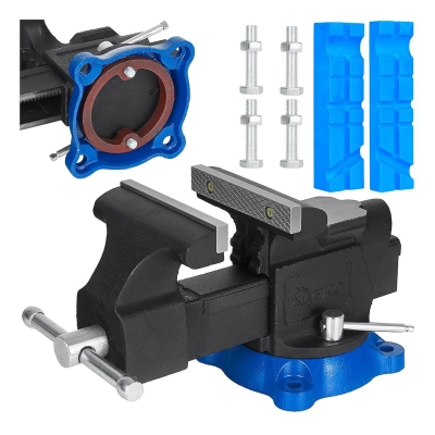 Професионално настолно менгеме Geko G02306, 5", 125 мм, 140 мм, 360°