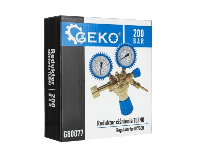 Редуцир вентил за кислород Geko G80077, 200 бара, 30 м3/час, 3/4"