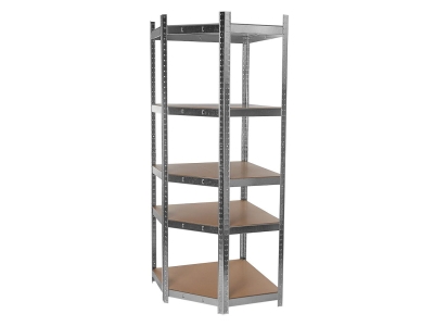 Ъглов метален стелаж Geko G10875A, 180x40x70 см, 175 кг, 5 рафта