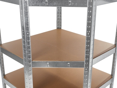 Ъглов метален стелаж Geko G10875A, 180x40x70 см, 175 кг, 5 рафта