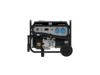 Бензинов монофазен генератор с ръчен старт HBM H135229, 2000 W, 15 л