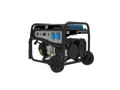 Бензинов монофазен генератор с ръчен старт HBM H135229, 2000 W, 15 л