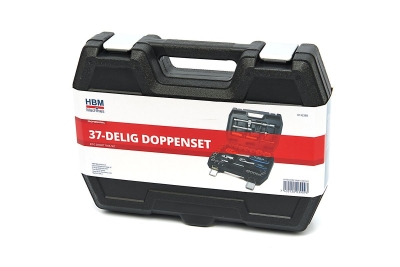 Комплект гедоре HBM H132388, 37 бр, 1/2″, 1/4″