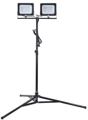 Електрически двоен прожектор със статив HBM H134487, LED, 2x100 W, 2x10500 lm,5000 K