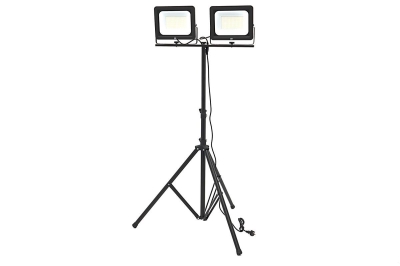 Електрически двоен прожектор със статив HBM H134488, LED, 2x150 W, 2x15500 lm,5000 K
