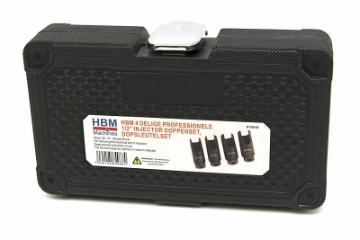 Комплект вложки за демонтаж и монтаж на дизелови инжектори HBM H130149, 1/4", 25 мм, 27 мм, 29 мм и 30 мм