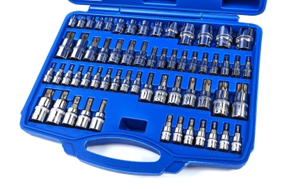 Комплект ударни битове и вложки HBM 6740, TORX, 60 бр.