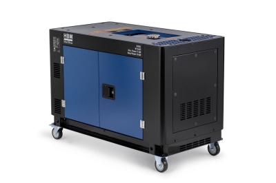 Дизелов трифазен / монофазен обезшумен генератор HBM H135235, 11000 W, 26 л, ел. старт