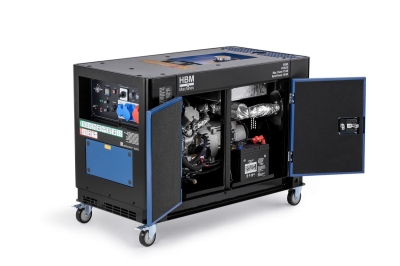 Дизелов трифазен / монофазен обезшумен генератор HBM H135235, 11000 W, 26 л, ел. старт