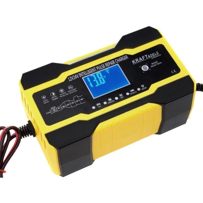 Автоматично зарядно устройство Kraft&Dele KD1291, 12/24 V, 10 A/5 A, LED дисплей