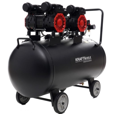 Електрически безмаслен компресор Kraft&Dele KD1387, 2x1500 W, 8 бара, 100 л