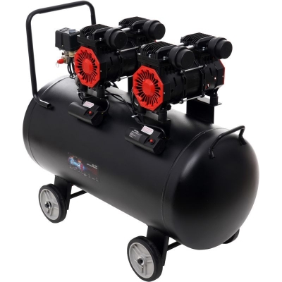 Електрически безмаслен компресор Kraft&Dele KD1387, 2x1500 W, 8 бара, 100 л