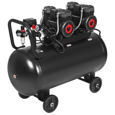 Електрически безмаслен компресор Kraft&Dele KD4083, 2x2200 W, 8 бара, 100 л