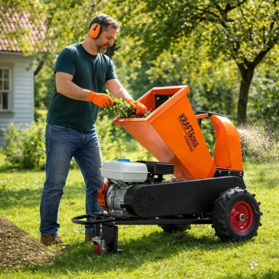 Бензинова дробилка за клони Kraft&Dele KD5215, 7 к.с, 60 мм