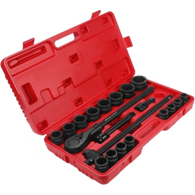 Комплект гедоре Kraft&Dele KD11868, 3/4", 19-50 мм, 21 бр.
