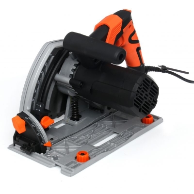 Електрически потапящ ръчен циркуляр Kraft&Dele KD10195, 1400 W, 165 мм