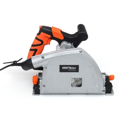 Електрически потапящ ръчен циркуляр Kraft&Dele KD10195, 1400 W, 165 мм